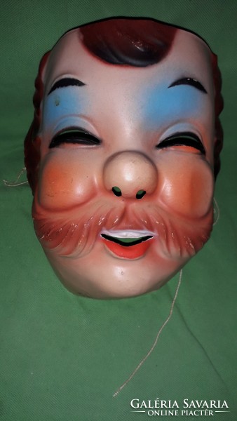 Antik festett celluloid maszkok álarcok KÜLÖNBÖZŐ KARAKTEREK 10 darab EGYBEN a képek szerint