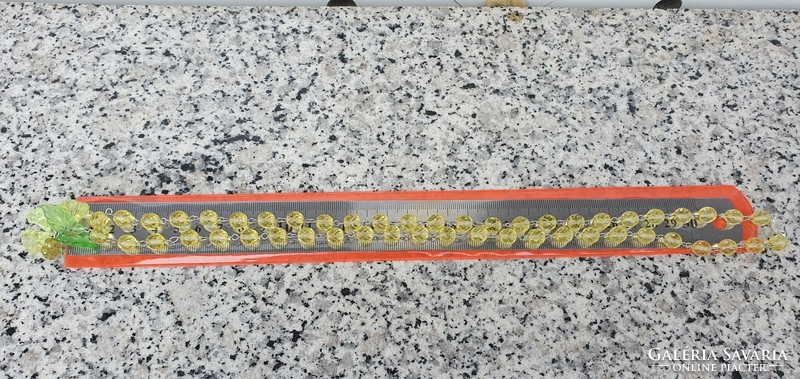 Valódi cseh annagelb sárga uránüveg nyaklánc harangvirágok #24056