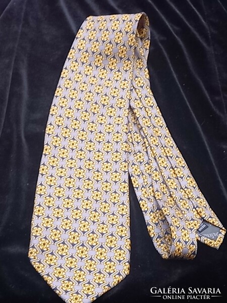 Midcentury luxus, vintage ruha: selyem nyakkendő- Marco Valenza, Designer férfi öltözet