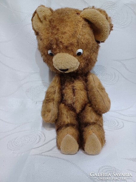 Old straw teddy bear 30 cm