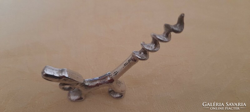 Old corkscrew keychain dog metal 7cm