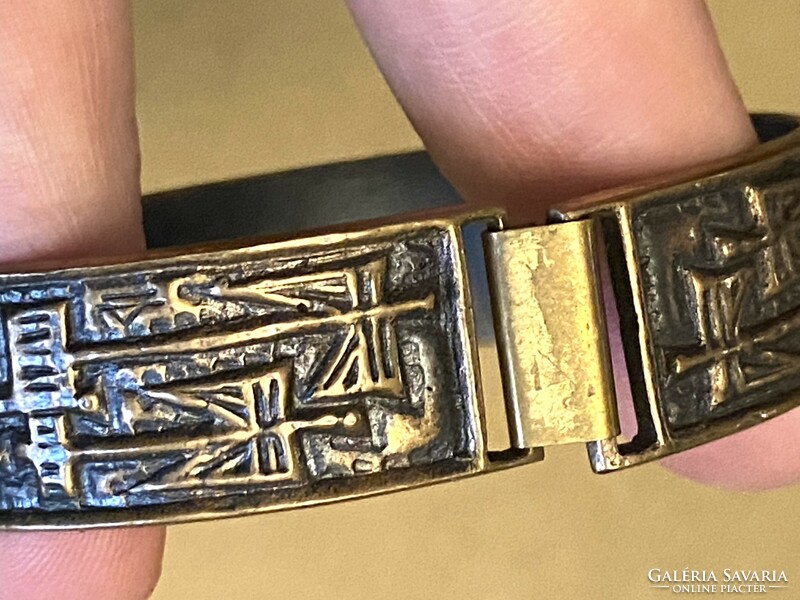 Dömötör l. Retro copper industrial art bracelet jewelry