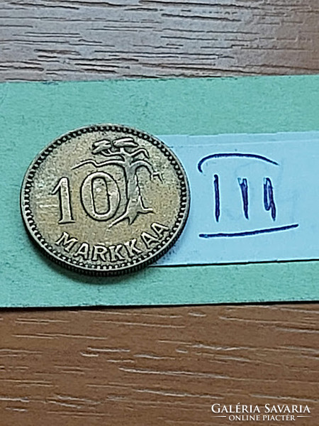 Finland 10 marks markkaa 1952 aluminum bronze iii