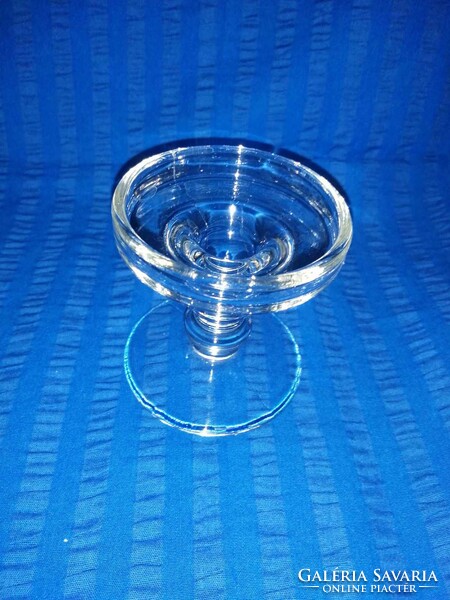 Glass candle holder 9 cm high (a11)