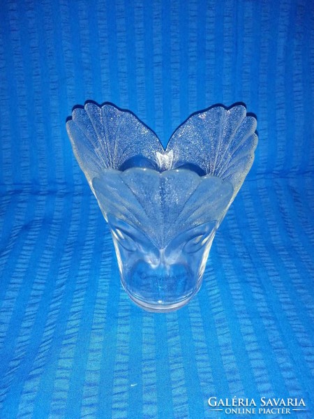 Retro üveg váza 16 cm (A7)