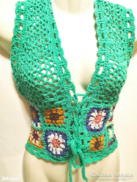 Crocheted women's top, size S