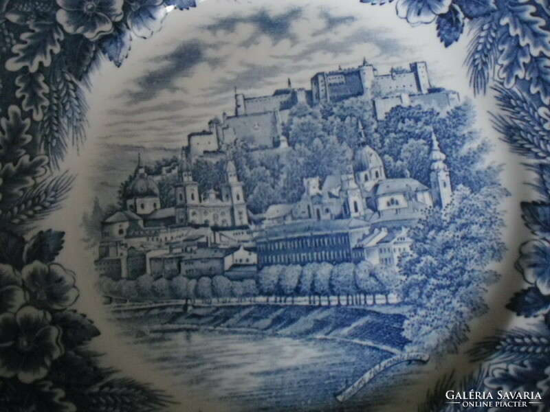 Blue English plate set of 16 pieces