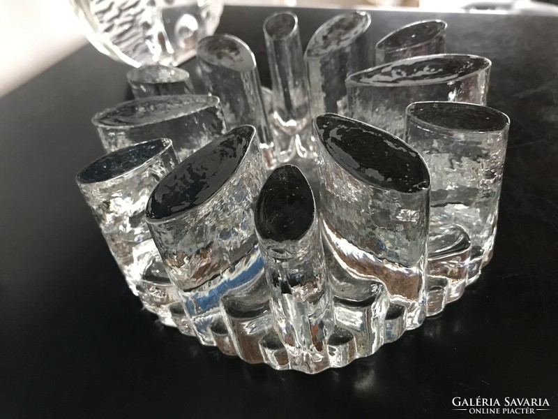 Georgshütte thick crystal glass candle holder, heat-resistant i. - Bel mondo series (20/d)