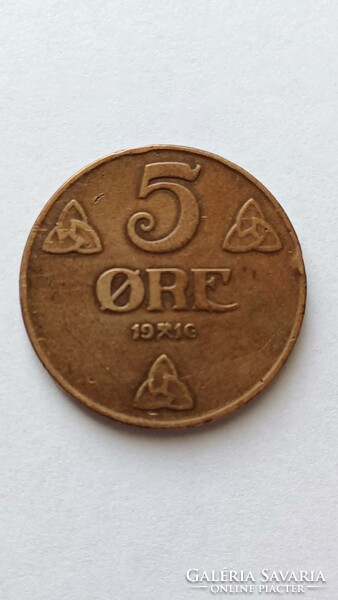 5 ÖRE ( Norvégia ) 1916 RITKA !