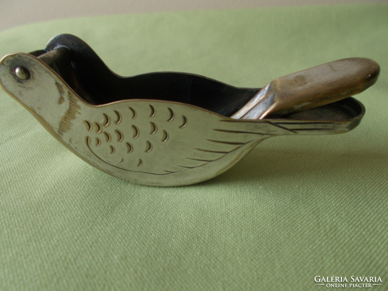 Old silver plated lemon squeeze bird