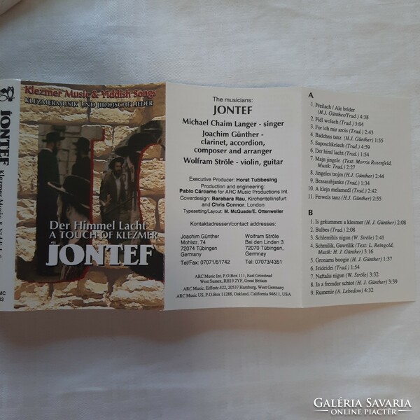 JONTEF  Klezmer Music & Yiddish Songs 1995