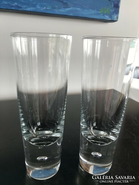 2 great crystal glasses for Campari, gin or other short drinks (79/2)