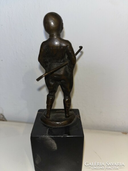 Jelzet bronz szobor ! 12,5cm