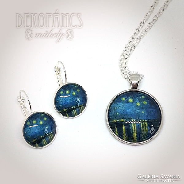 Van gogh: rhone - jewelry set with glass lenses