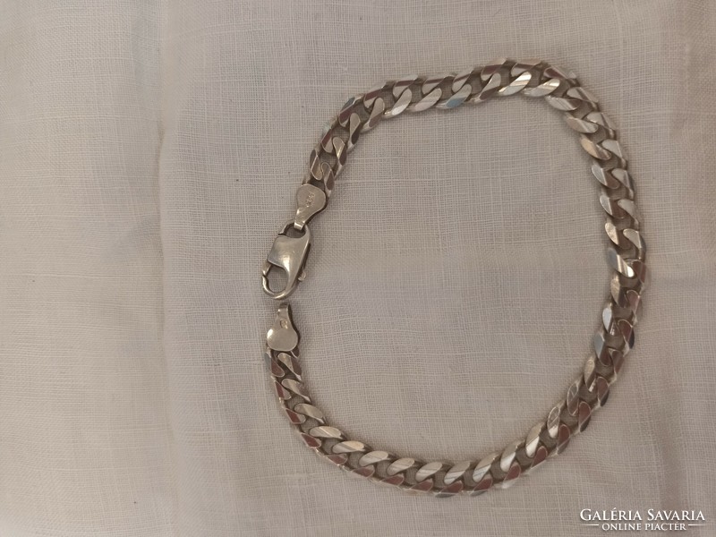 Old handmade silver eyelet bracelet for sale!