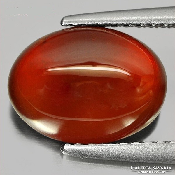 Gorgeous!!! Real, 100% product. Reddish orange hessonite garnet gemstone 3.70 ct - value: HUF 18,500!