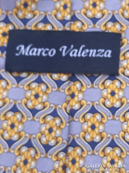 Midcentury luxus, vintage ruha: selyem nyakkendő- Marco Valenza, Designer férfi öltözet