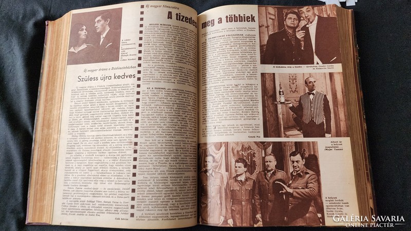 1961 Filmvilág periodical magazine, full complete year, bound, beautiful, clean, full 850 page film