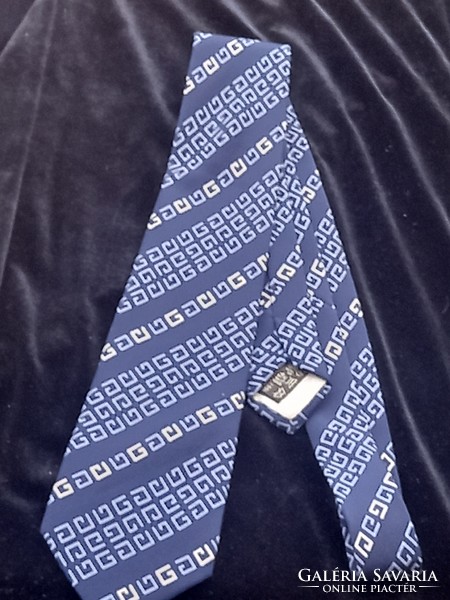 Midcentury luxus, vintage ruha: selyem nyakkendő- "Givenchy Gentleman", Designer férfi öltözet