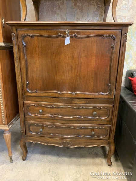 Style furniture, storage with drawers, bar cabinet from the middle of the 20th century