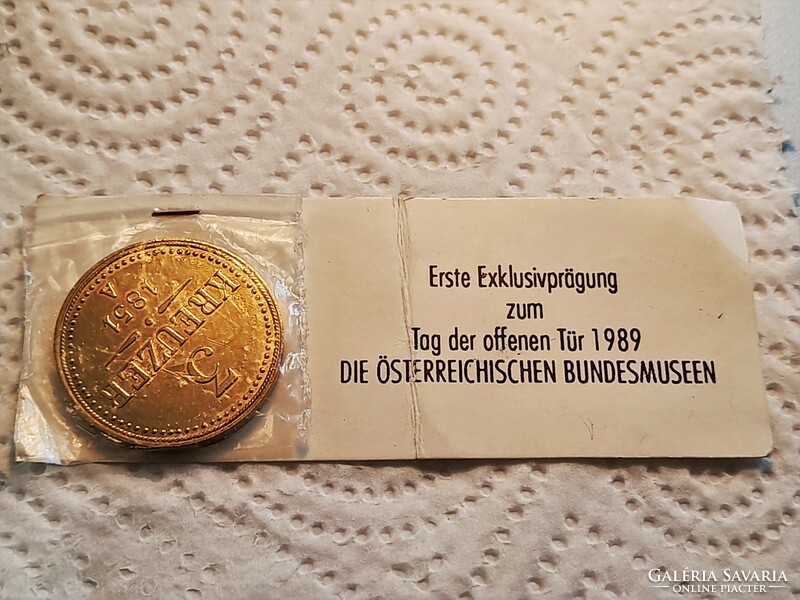 Austria 3 krajcár 1851 - 1989. Commemorative coin