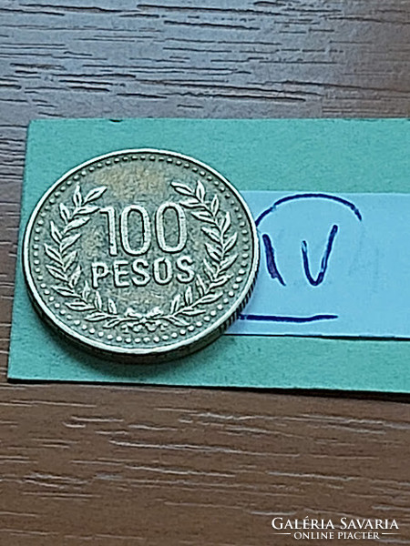 Colombia colombia 100 pesos 2010 brass iv