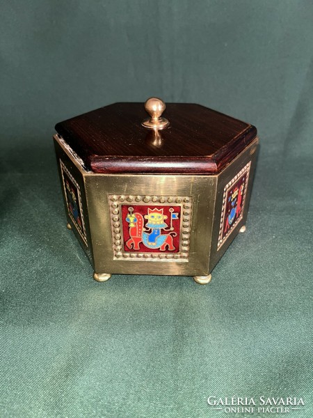 Horváth kinga gift box with fire enamel decoration (f0006)