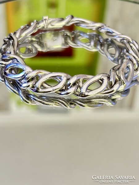 Bitang, solid silver bracelet