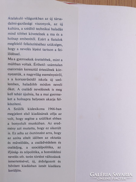 Dr. Majzik Lászlóné: Szülők kis-lexikona (1974)