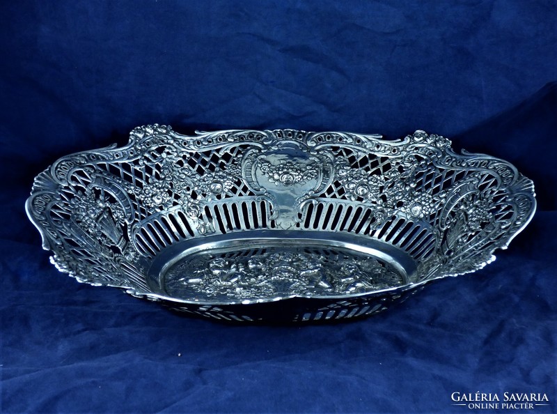 Wonderful antique silver offering, hanau, ca. 1890!!!