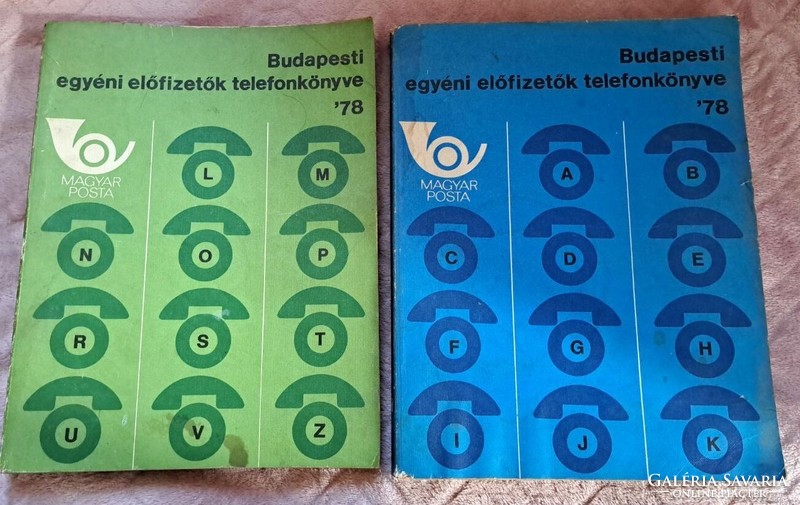 Telefonkönyvek régebbi évekből. 1978, 92-93,  1995 94/95.