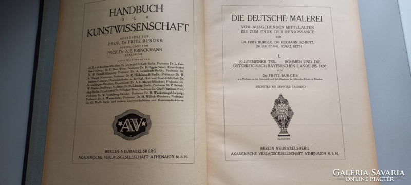 Book rarity: die deutsche malerei in der renessance i. (German Painters in the Early Renaissance) 1913