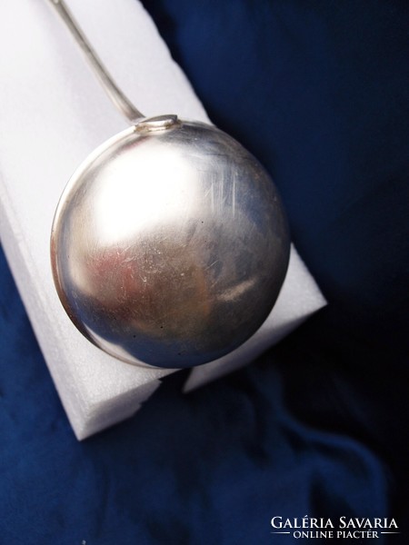 Old silver-plated ladle