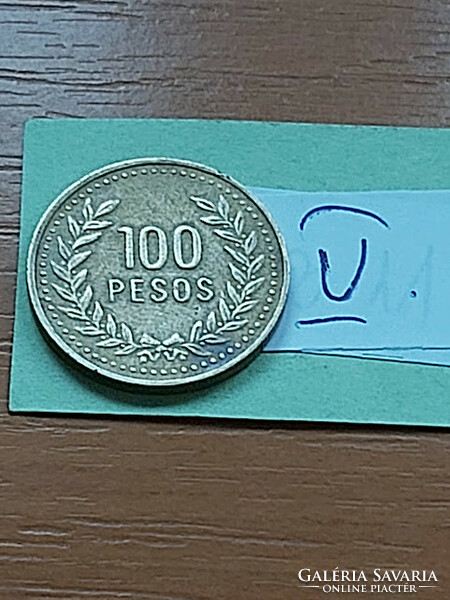 KOLUMBIA COLOMBIA  100 PESO 1992 Sárgaréz  V