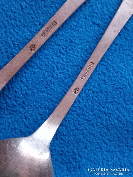 4 antique Augsburg silver tea spoons from 1802, 102.2 grams Körner master mark, rare!!!