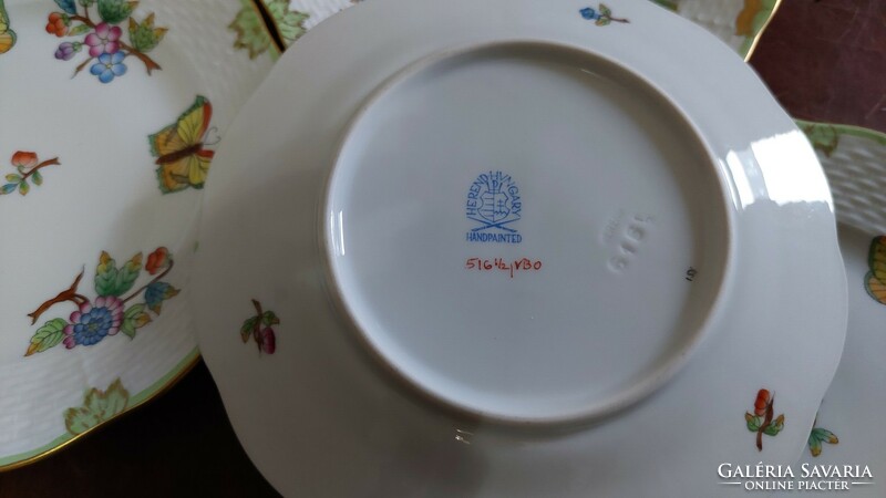 Herend Victoria Pattern Cake Plate 6 pcs,