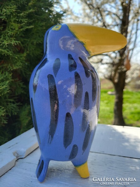 Retro ceramic bird figurine