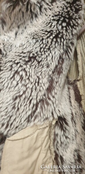 Special brown fur coat/cardigan size 36-42,