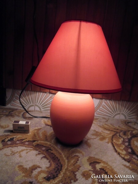 Vintage MASSIVE narancs színű asztali lámpa, éjjelilámpa - újszerű