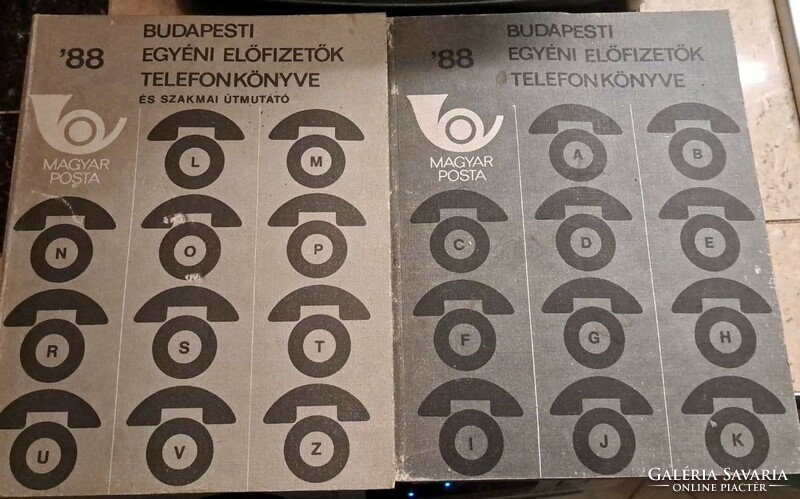 Telephone directory of Budapest individual subscribers 1988 i-ii. -