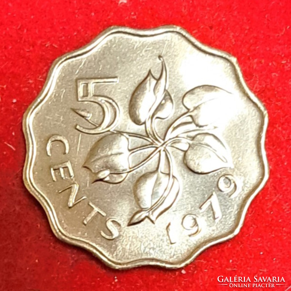 1979. Szváziföld, 5 Cent.II. Sobhuza király (1968 - 1985) (7)