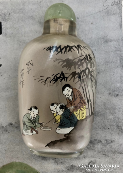 Kinai tubákos üveg XIX. szászad.