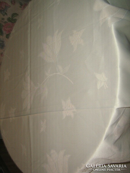 Beautiful floral silk tablecloth