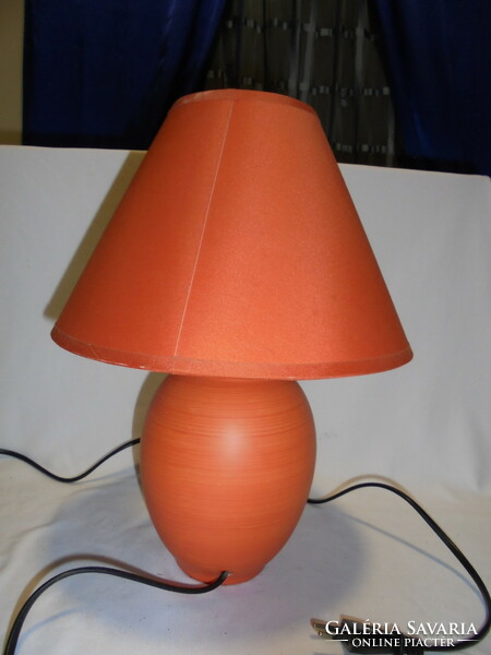 Vintage massive orange table lamp, bedside lamp - like new