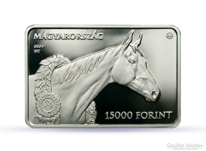 2024 - Kincsem, the Hungarian racing horse – HUF 15,000 - silver commemorative medal - pp - in capsule, with mnb description