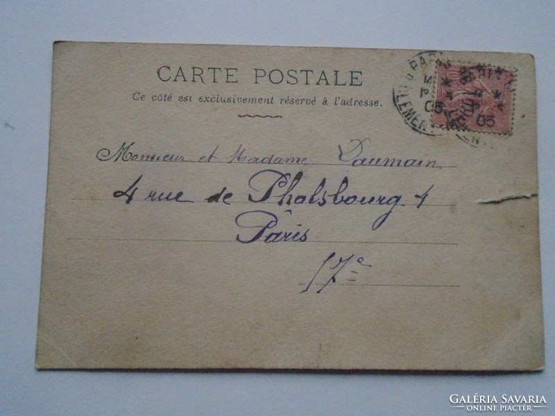 D201735 Francia katonai hazafias  képeslap   1905