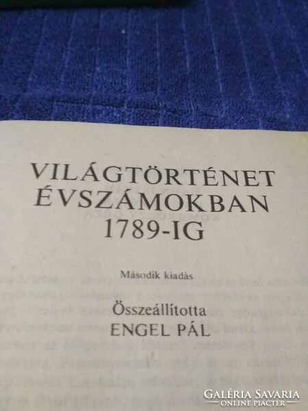 Világtörténet évszámokban 1789 - ig