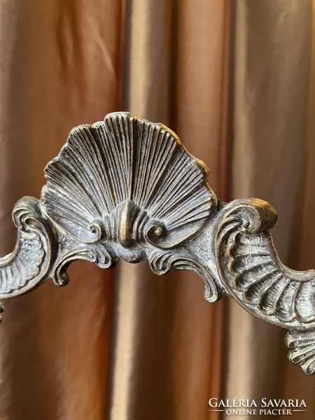 Copper baroque style table mirror