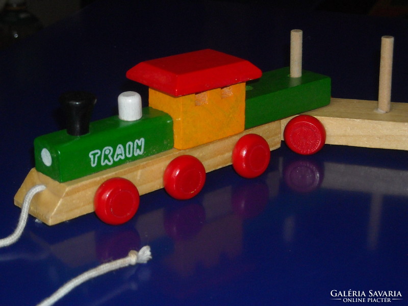 Wooden toy train