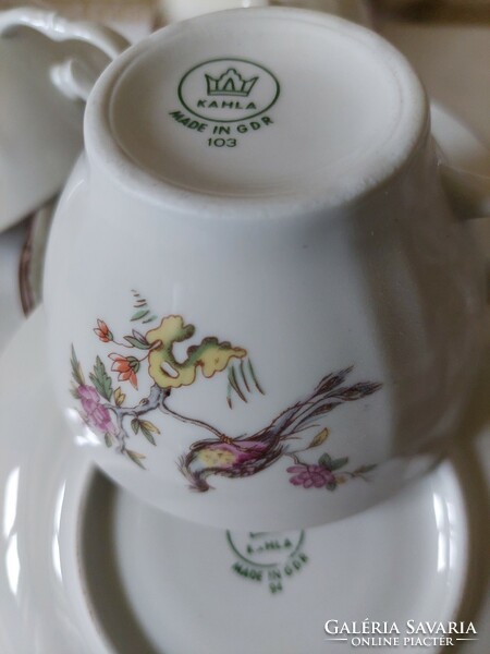 6 Personal bird tea sets